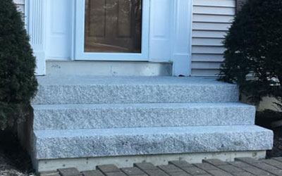 Granite Stair Step Installation and General Masonry Repair